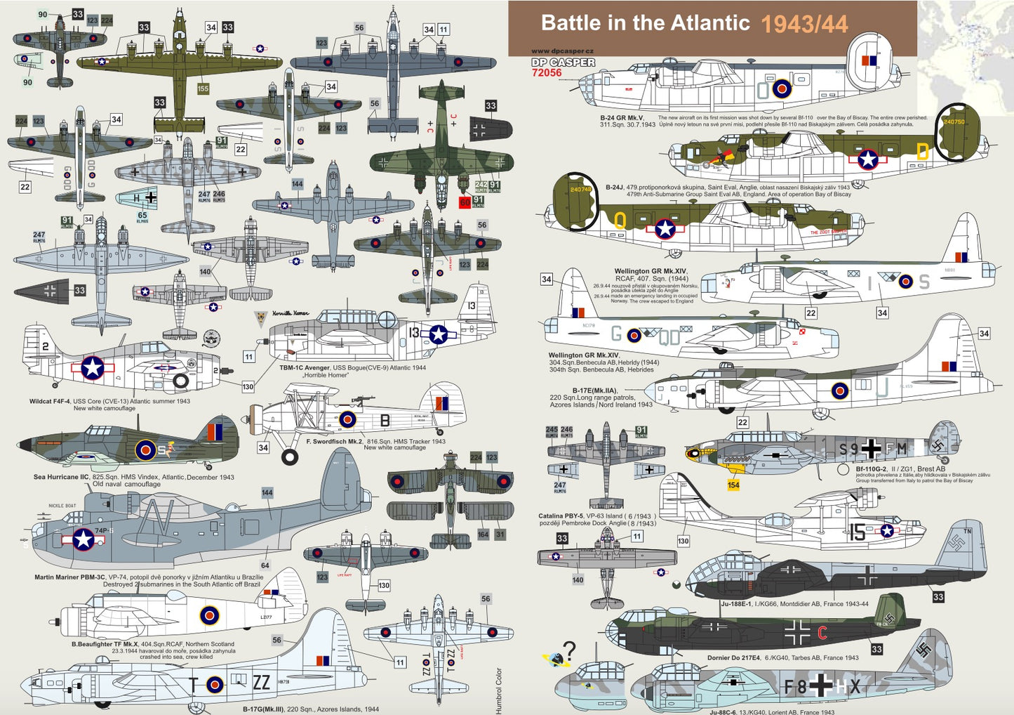 DP Casper 72056 1:72 Battle Of The Atlantic 1943-1944