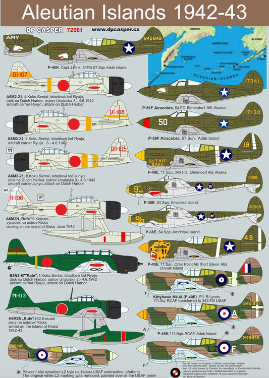 DP Casper. DPC72061 1:72 Aleutian Islands 1942-43