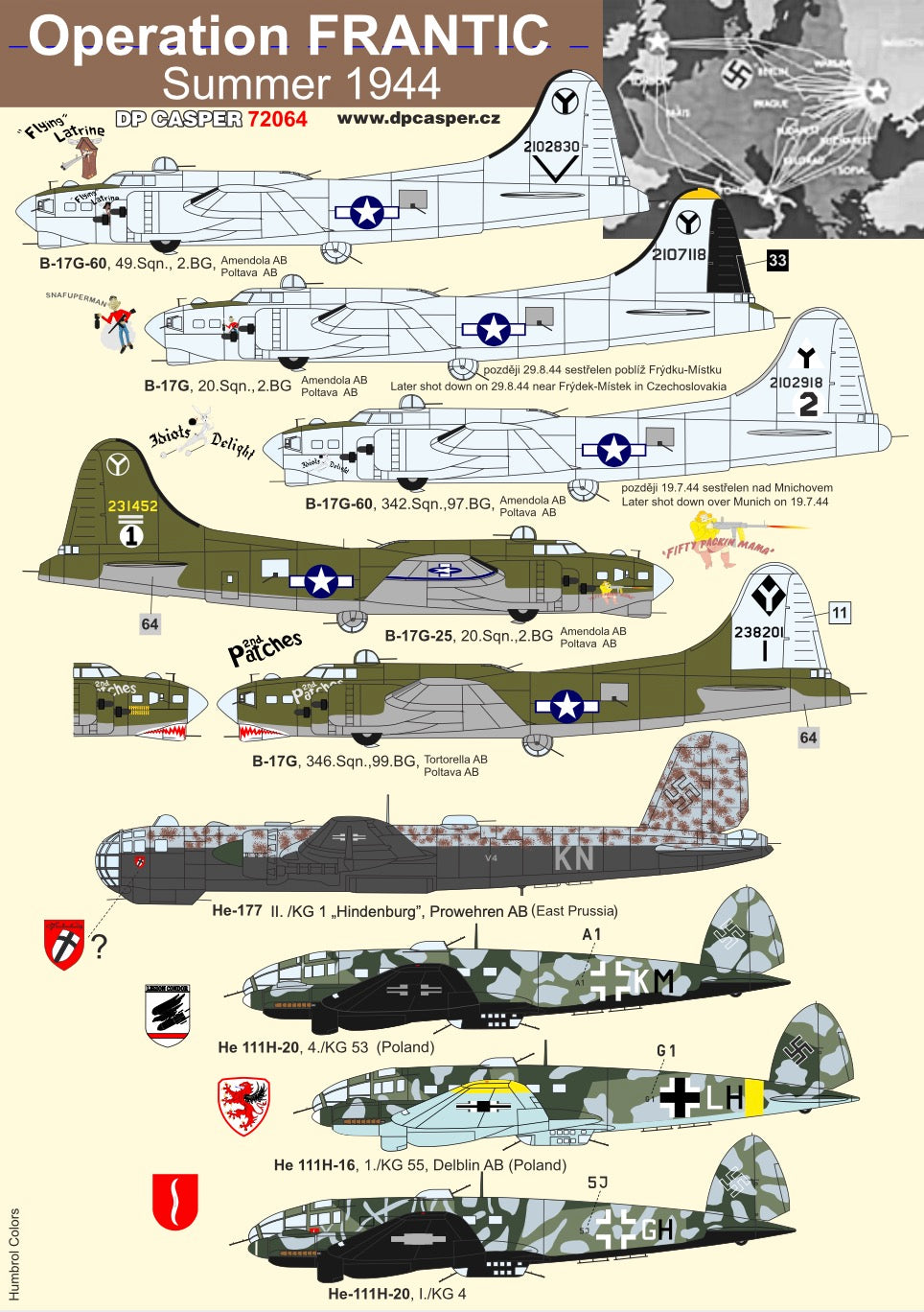 DP Casper. DPC72064 1:72 Operation Frantic Summer 1944