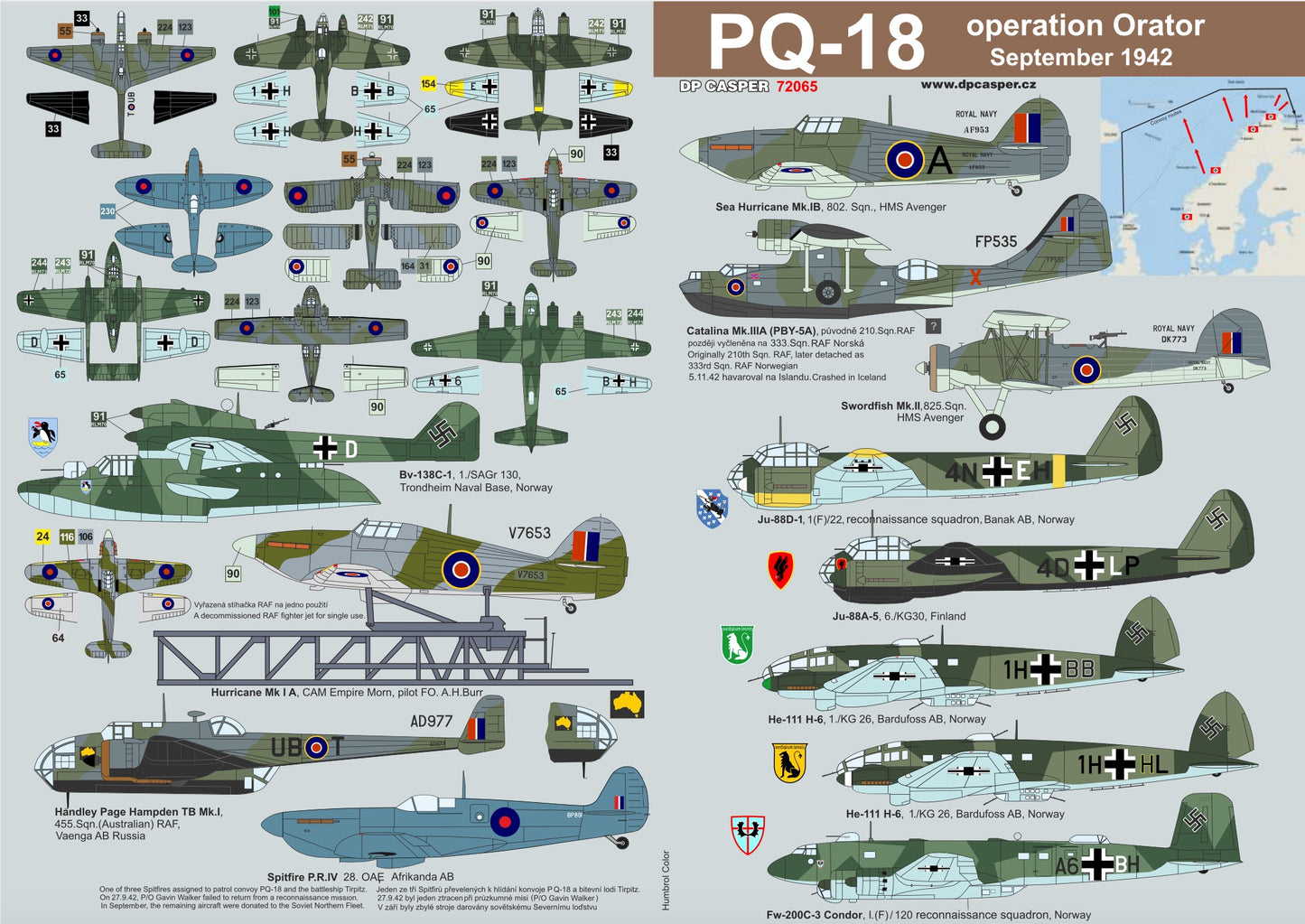 DP Casper. DPC72065 1:72 PQ-18 Operation Orator 1942