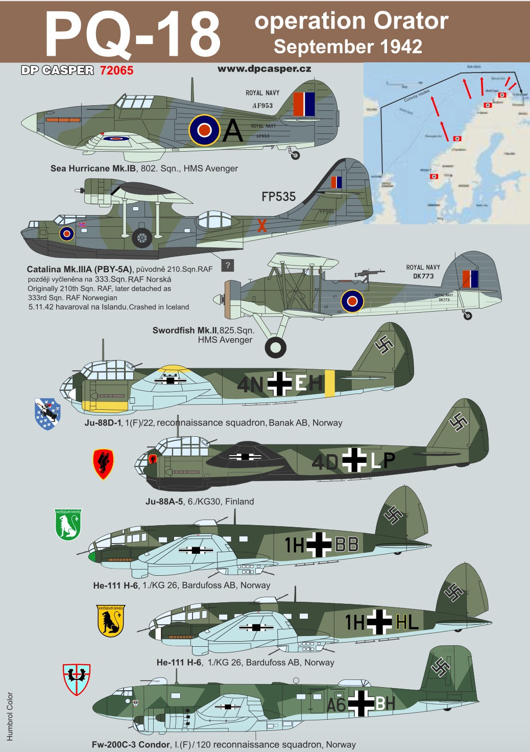 DP Casper. DPC72065 1:72 PQ-18 Operation Orator 1942
