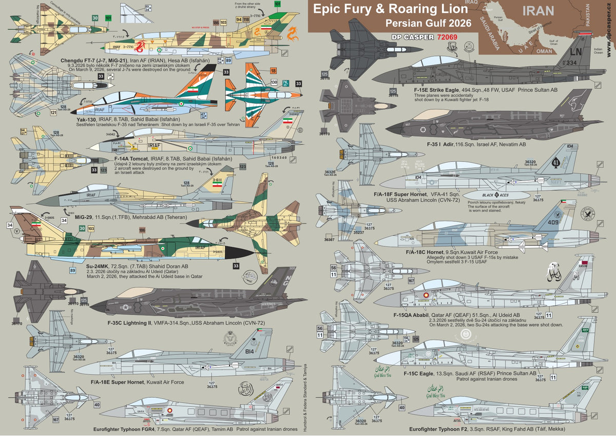 DP Casper. DPC72069 1:72 Epic Fury and Roaring Lion Persian Gulf 2026