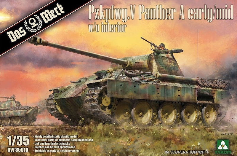 Das Werk DW35010 1:35 Pzkpfwg.V Panther A Early/Mid without Interior