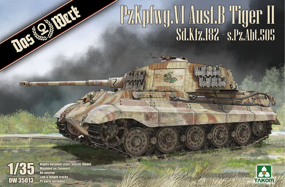 Das Werk DW35013 1:35 PzKpfwg. VI Ausf.B Tiger II Sd.Kfz.182 - s.Pz.Abt.505