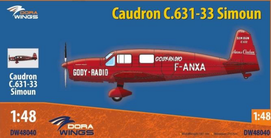 Dora Wings 48040 1:48 Caudron C.631-33 Simoun