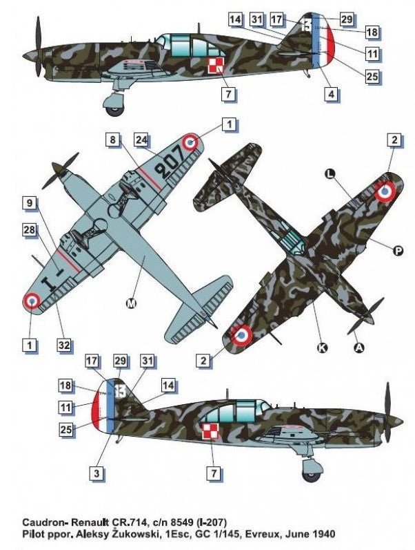 Dora Wings 48047 1:48 Caudron-Renault CR.714