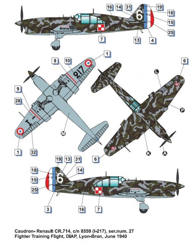 Dora Wings 48047 1:48 Caudron-Renault CR.714