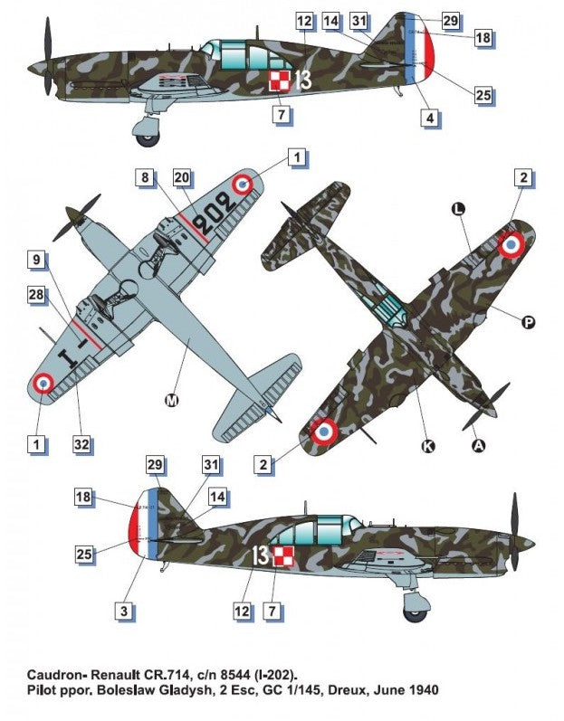 Dora Wings 48047 1:48 Caudron-Renault CR.714