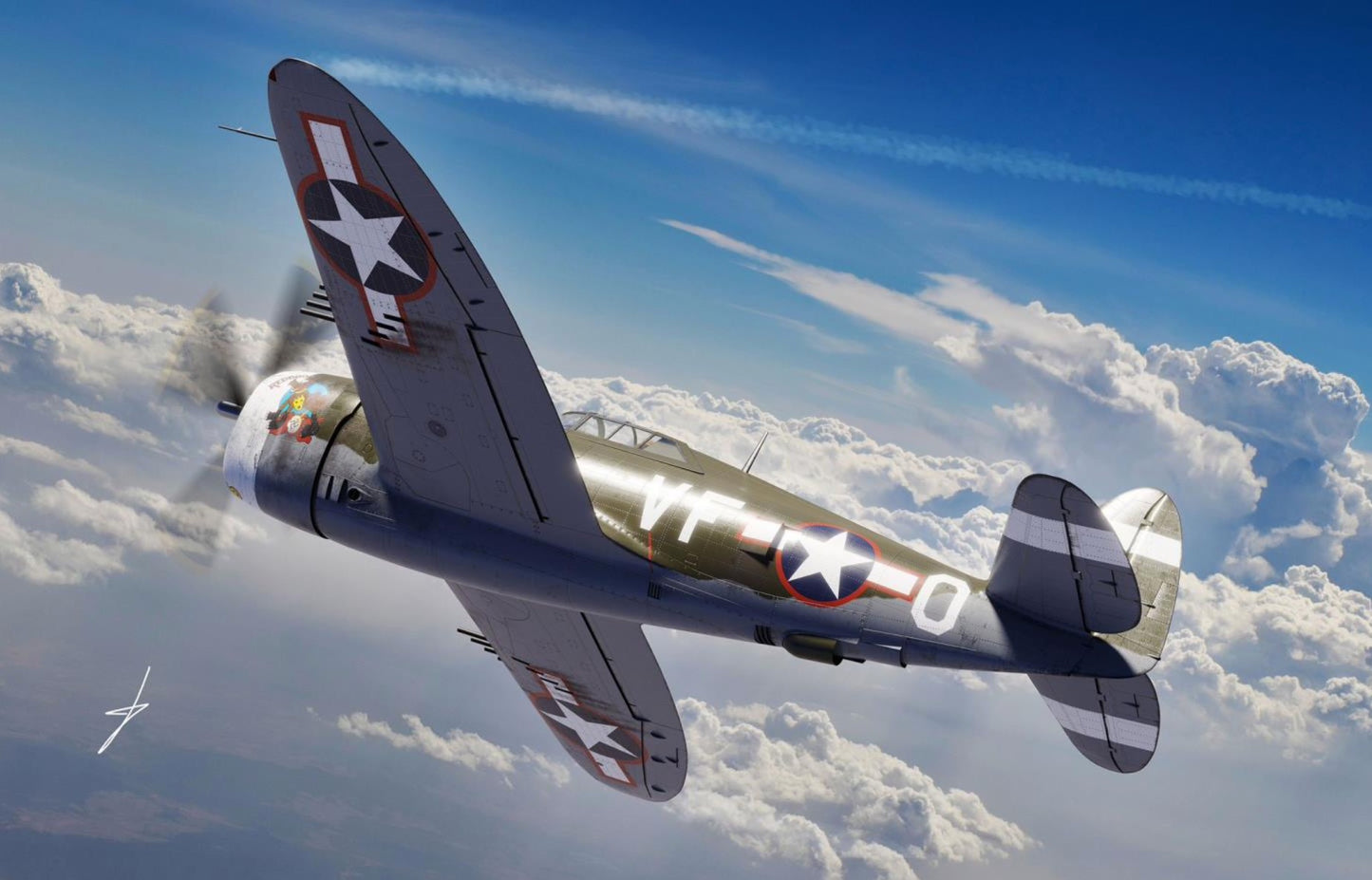 Dora Wings DW48055 1:48 Republic P-47C-2 Thunderbolt Razorback