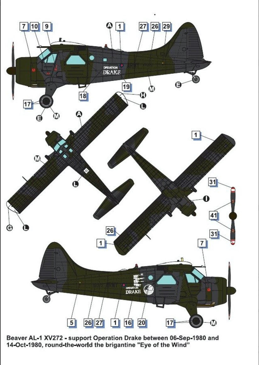 Dora Wings DW48062 1:48 Beaver AL.1