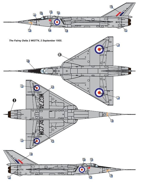 Dora Wings DW72009 1:72 Fairey Delta FD.2