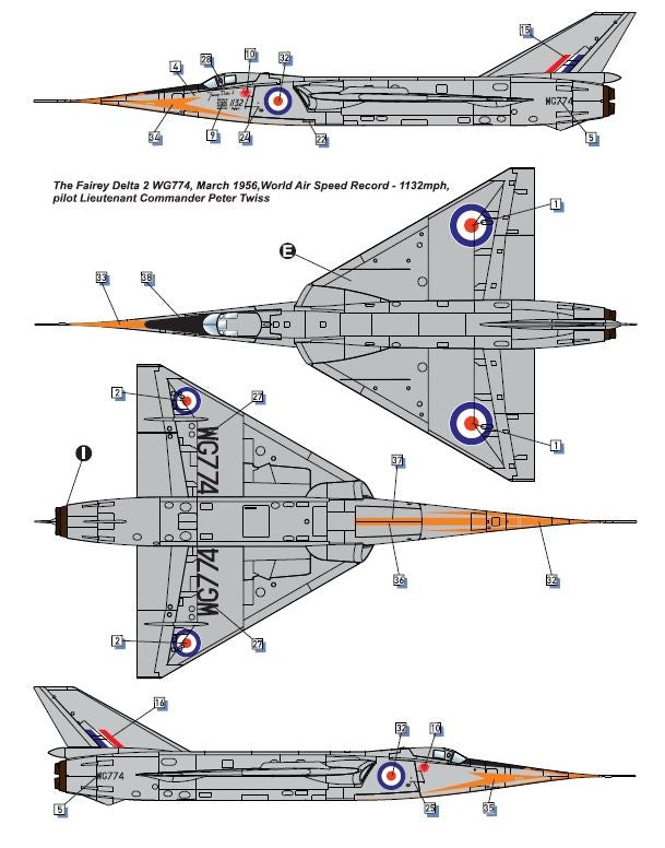 Dora Wings DW72009 1:72 Fairey Delta FD.2