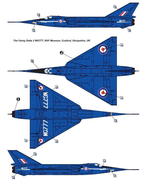 Dora Wings DW72009 1:72 Fairey Delta FD.2