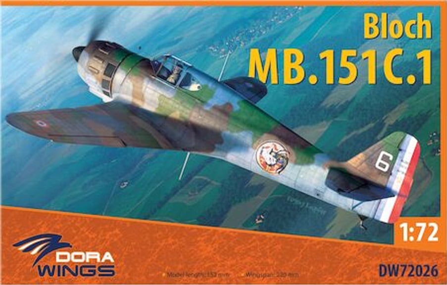 Dora Wings 72026 1:72 Bloch MB.151C.1