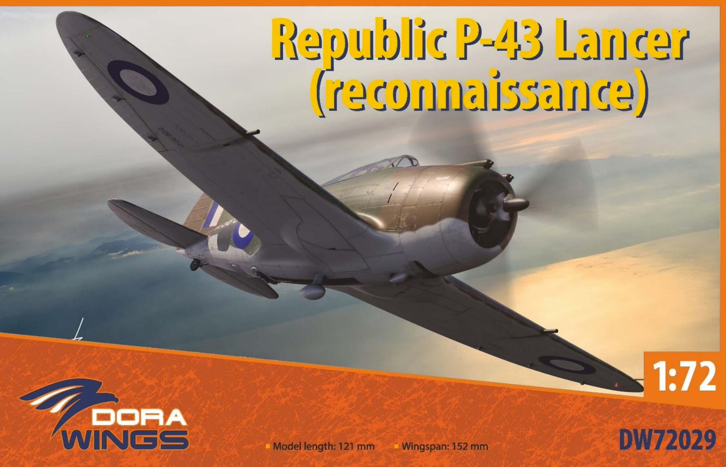 Dora Wings DW72029 1:72 Republic P-43 Lancer Reconnaissance