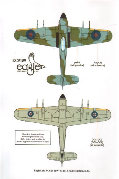 Eagle Cal 24159 1:24 Hawker Typhoon Mk.IB