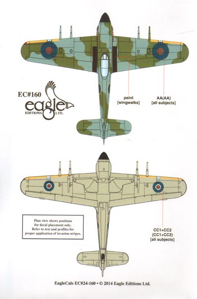 Eagle Cal 24160 1:24 Hawker Typhoon Mk.IB