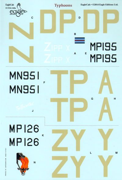 Eagle Cal 24160 1:24 Hawker Typhoon Mk.IB