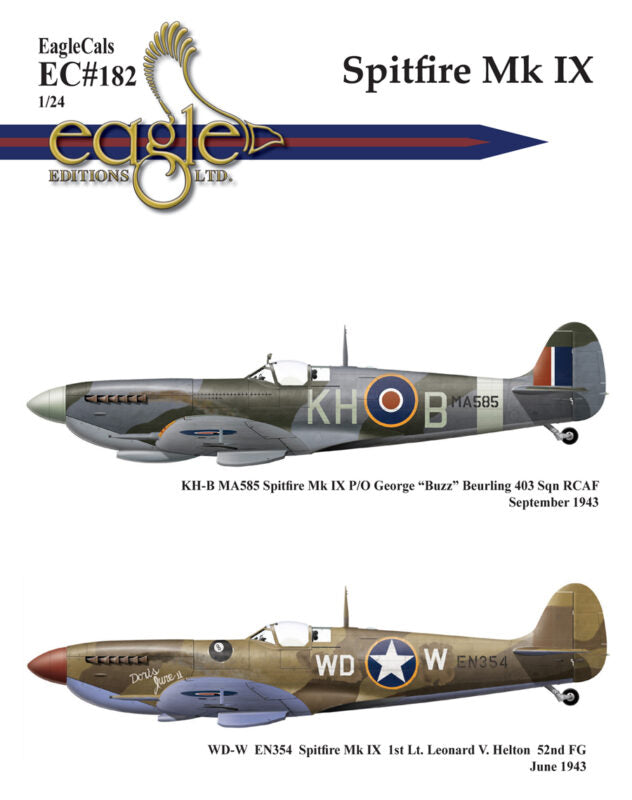 Eagle Cal 24182 1:24 Supermarine Spitfire Mk.IXc