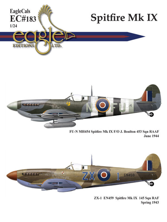 Eagle Cal 24183 1:24 Supermarine Spitfire Mk.IXc