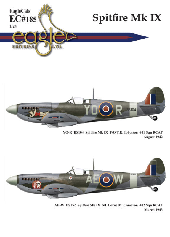 Eagle Cal 24185 1:24 Supermarine Spitfire Mk.IXc