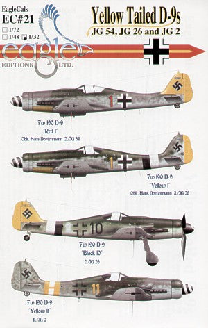 Eagle Cal 32021 1:32 Focke-Wulf Fw-190D-9 Yellow Tailed