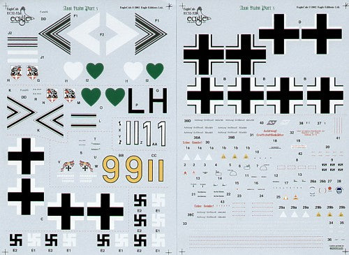 Eagle Cal 32052 1:32 Major Hans 'Assi' Hahn Part III Messerschmitt Bf-109F/Bf-109G