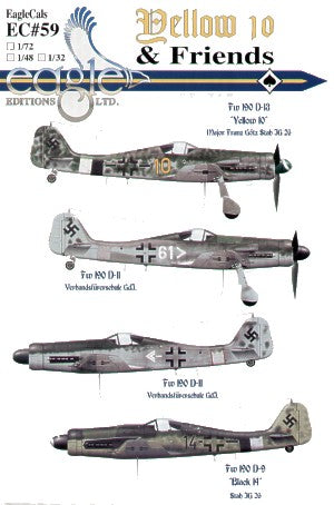 Eagle Cal 32059 1:32 Focke-Wulf Fw-190D-13/R11/D-11/D-9