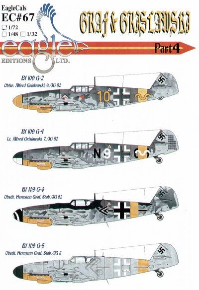 Eagle Cal 32067 1:32 Messerschmitt Bf-109G Graf and Grislawski 9/JG 52 Part 4