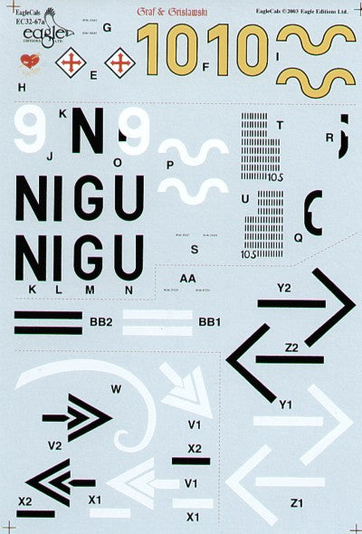Eagle Cal 32067 1:32 Messerschmitt Bf-109G Graf and Grislawski 9/JG 52 Part 4