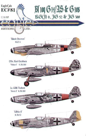 Eagle Cal 32081 1:32 Messerschmitt Bf-109G-14/Bf-109G-10