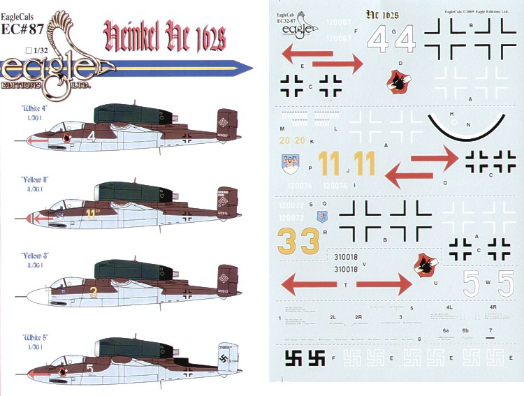 Eagle Cal 32087 1:32 Heinkel He-162A-2 Salamander Part 2