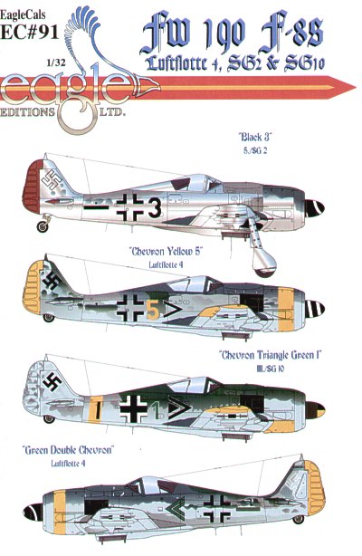 Eagle Cal 32091 1:32 Focke-Wulf Fw-190F-8s