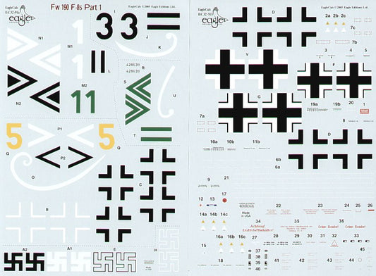 Eagle Cal 32091 1:32 Focke-Wulf Fw-190F-8s