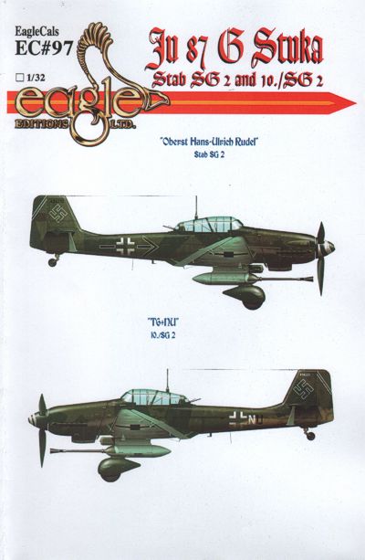 Eagle Cal 32097 1:32 Junkers Ju-87G 'Stuka'