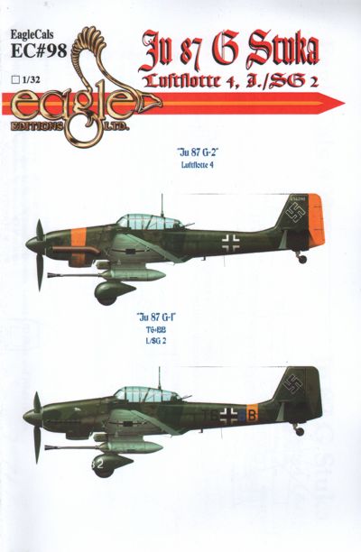 Eagle Cal 32098 1:32 Junkers Ju-87G 'Stuka'