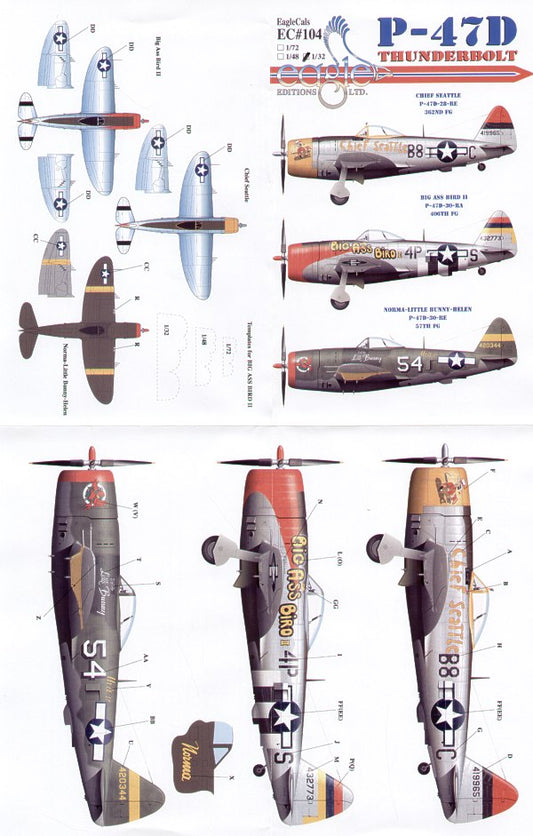 Eagle Cal 32104 1:32 Republic P-47D Thunderbolt Pt 1