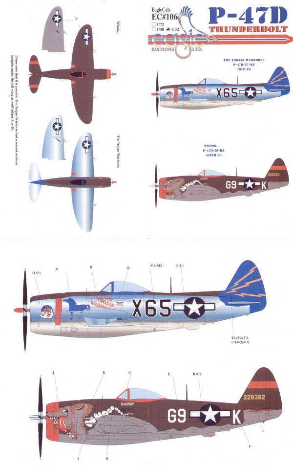 Eagle Cal 32106 1:32 Republic P-47D Thunderbolt Part 3