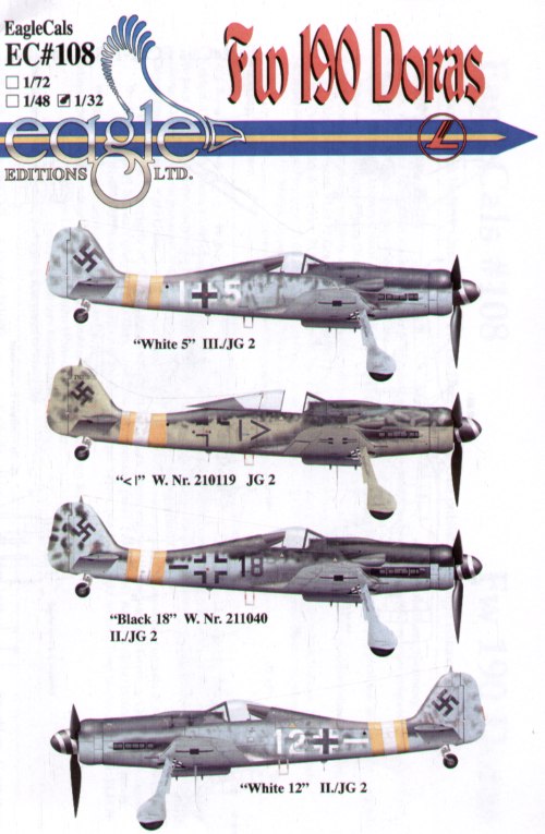 Eagle Cal 32108 1:32 Focke-Wulf Fw-190D-9 Pt 1