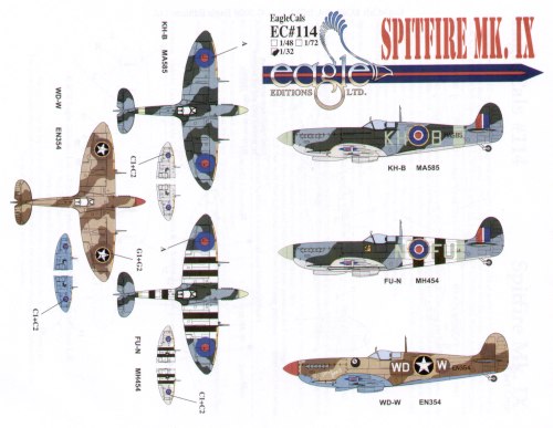 Eagle Cal 32114 1:32 Supermarine Spitfire Mk.IX