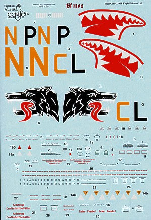 Eagle Cal 32118 1:32 Messerschmitt Bf-110C/Bf-110D Part 2