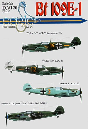 Eagle Cal 32120 1:32 Messerschmitt Bf-109E-1 Pt 1