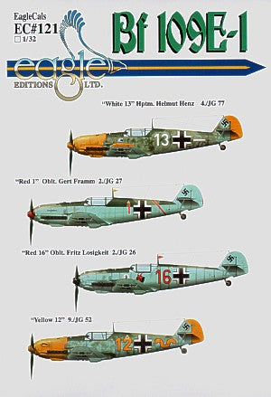 Eagle Cal 32121 1:32 Messerschmitt Bf-109E-1 Part 2