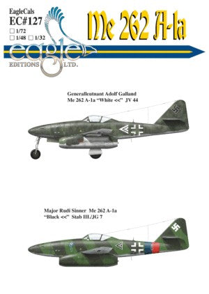 Eagle Cal 32127 1:32 Messerschmitt Me-262A-1a.