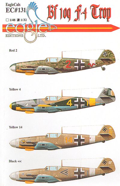 Eagle Cal 32131 1:32 Messerschmitt Bf-109F-4