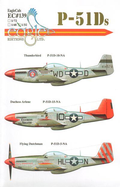 Eagle Cal 32139 1:32 North-American P-51D Mustang Part 1