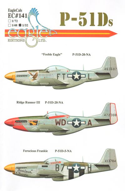 Eagle Cal 32141 1:32 North-American P-51D Mustang Part 3