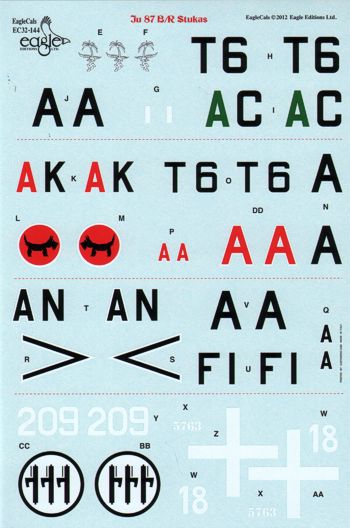 Eagle Cal 32144 1:32 Junkers Ju-87B/Ju-87R 'Stuka'