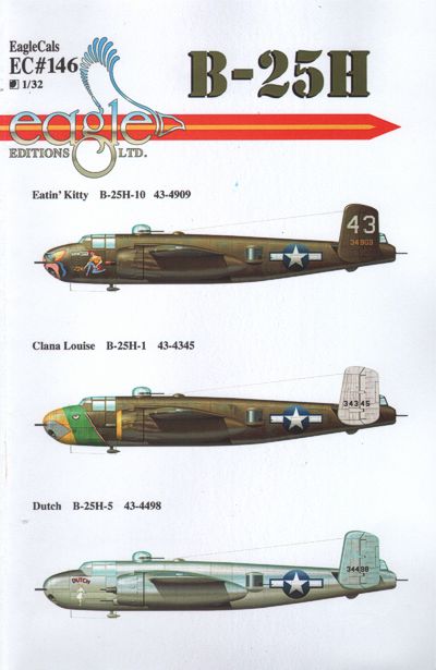 Eagle Cal 32146 1:32 North-American B-25H Mitchell