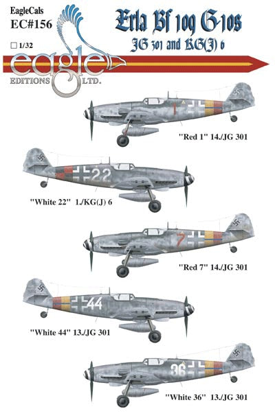 Eagle Cal 32156 1:32 Messerschmitt Bf-109G-10 Erla